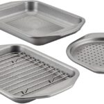 Circulon Total Bakeware Nonstick Toaster Oven & Personal Pizza Pan Baking Set, 4-Piece
