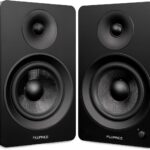 Fluance Ai61 Powered 2-Way 2.0 Stereo Bookshelf Speakers with 6.5″ Drivers, 120W Amplifier for Turntable, TV, PC and Bluetooth 5 Wireless Music Streaming – RCA, Optical, USB & Sub Out (Black Ash)
