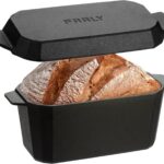 Cast Iron Bread Loaf Pan with Lid,Bread Baking Pan,Cast Iron Dutch Oven for Sourdough,10 x 5 Inch Pre-seasoned Even Heat Distribution Baking Pan for Homemade Bread