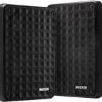 KICKER KB6B 2-Way Full Range Indoor Outdoor Speakers (Pair) Weatherproof Speakers for Patio Garage Poolside in-Home, 6.5 inch woofer, 2×5 inch Horn Tweeter Black