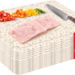 Purple Dot 30 Pc Disposable Cutting Board Sheets – Durable Chopping Board for Meat, Chicken, Fish, Vegetables; Large, Portable, Flexible Cutting Board Mats for Kitchen, Crafts and Art Project, Camping