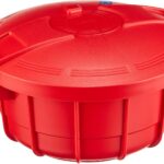 Meyer MPC-2.3IR Microwave Pressure Cooker, 0.6 gal (2.3 L), Polypropylene, Easy Cooking, Time-saving, Italian Red “Microwave Pressure Cooker”