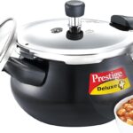 Prestige Deluxe Duo Plus Induction Base Aluminum Pressure Cooker 33 litres Others Black