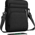 MoKo 15.6 Inch Laptop Sleeve Bag, Fits 15.3″ MacBook Air M2/M3, 15.4″ MacBook Pro/Pro Retina, 15″ Surface Laptop 5/3, 15.6″ ASUS ROG G531GT,Multifunctional Bag with Shoulder and Headphone Port,Black