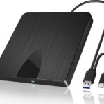 External Blu Ray Drive, USB 3.0 and Type-C Blu Ray Burner Portable Blu Ray DVD/CD/BD Player, 3D Optical Bluray Drive Compatible with Windows XP/7/8/10/11 Macos for MacBook Laptop Desktop