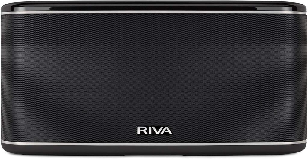 RIVA Upgraded Festival Wi-Fi Bluetooth Hi-Fi speaker, 10 drivers, 200 watts, Support Chromecast, Airplay2, Spotify streaming audio, Multi-room Music, Optical, USB and 3.5mm Aux-in Connectivity (Black)