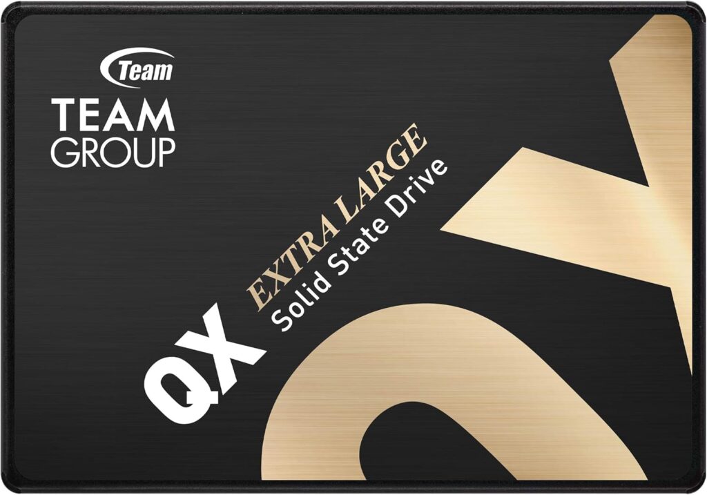 TEAMGROUP QX 4TB 3D NAND QLC 2.5 Inch SATA III Internal Solid State Drive SSD R/W Speed up to 500/460 MB/s 1000TBW Laptop & PC Desktop T253X7004T0C101