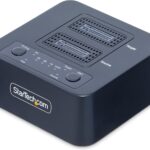 StarTech.com 1:1 M.2 NVMe Drive Duplicator, 90GBpm Standalone M.2 SSD Cloner/Copier, USB-C 3.2 20Gbps M.2 Dual-Bay Drive Dock