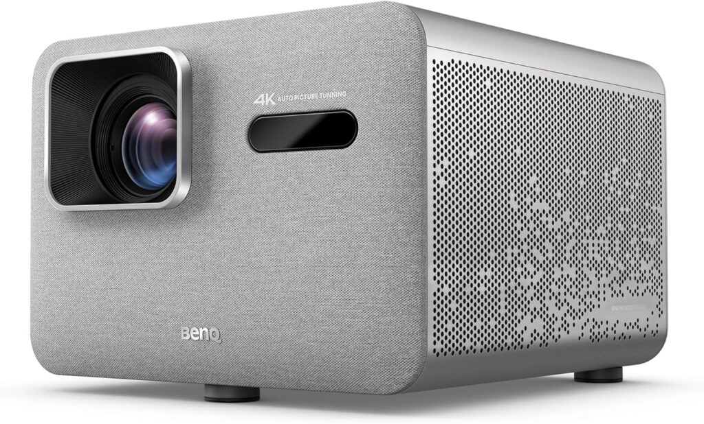 BenQ TK705i 4K HDR Home Entertainment Projector | 3000 Lumens, Google TV Built-In, 16 ms Low Lag, HDR10/HLG, Auto Image Adjustment, Optical Zoom, Bluetooth, HDMI 2.1, 150″ Big Screen, MEMC, HDR 10+