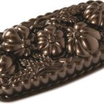 Nordic Ware 93448 Wheat & Pumpkin Cast Loaf Pan, 6 Cup Capacity, Bronze