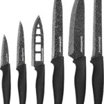 Granitestone Nutriblade Knife Set, High Grade Professional Chef Kitchen Knives Set, Toughened Stainless Steel with Nonstick Mineral Coating, Rubberized Ergonomic Grip, Dishwasher Safe