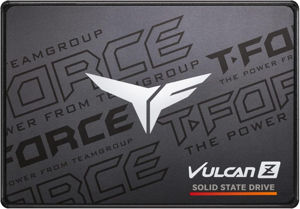 TEAMGROUP T-FORCE VULCAN Z 1TB SLC Cache 3D NAND TLC 2.5 Inch SATA III Internal Solid State Drive SSD (R/W Speed up to 550/500 MB/s) T253TZ001T0C101