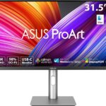 ASUS ProArt Display 32” (31.5″ viewable) Professional Monitor (PA329CRV) – IPS, 4K UHD (3840 x 2160), 98% DCI-P3, Color Accuracy ΔE < 2, Calman Verified, USB-C PD 96W, Daisy-Chain, VESA DisplayHDR400
