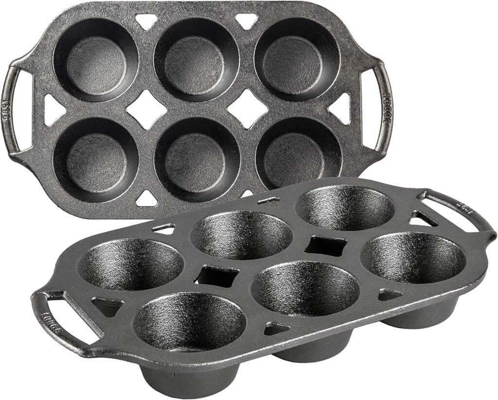 Lodge Cast Iron Muffin Pan, Set of 2