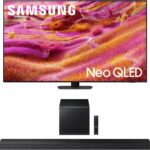 SAMSUNG QN65QN90FAFXZA 65 Inch Neo QLED 4K QN90F Vision AI Smart TV with a HW-QS700F 3.1.2 Ch Dolby Atmos Soundbar and Subwoofer (2025)