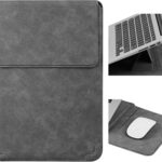 14 Inch Laptop Sleeve Case with Stand Feature for Mac Book Pro 14 2021/ASUS Vivobook 14/HP Pavilion X360/IdeaPad 14/Dell HP ASUS Acer Huawei Matebook 14”,Compatible 13.3-14” PC,Dark Gray