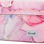 canvaslife Pink marble Pattern 13 inch Canvas Laptop Sleeve with Pocket 13 inch 13.3 inch Laptop 13 case13 Sleeve