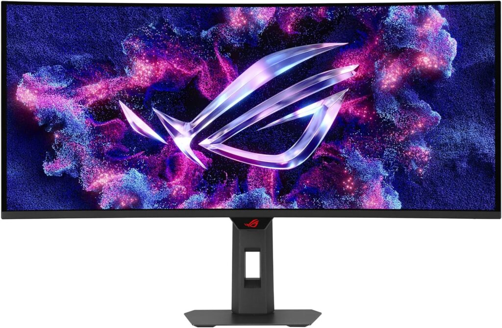 ASUS ROG Strix 34” Ultrawide QD-OLED HDR Gaming Monitor (XG34WCDG) – 3440×1440, 175Hz, 0.03ms, OLED Care Pro, True 10-bit, G-SYNC Compatible, DisplayWidget, Extreme Low Motion Blur, 3 yr Warranty
