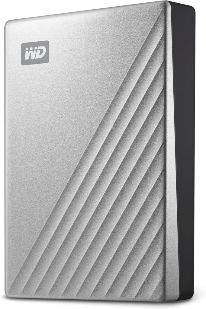 WD 2TB My Passport Ultra Silver Portable External Hard Drive, USB-C – WDBC3C0020BSL-WESN (Renewed)