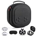 Hard Carrying Case for Meta Quest 3S/Quest 3/Vision Pro, Hard Shell Travel Case Compatible with VR Headset, Touch Controllers and Other Accessories, Space Saving Design for Travel and Home Storage