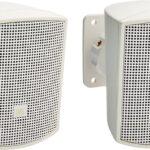 JBL Professional Control 52-WH Surface-Mount Satellite Speaker for Subwoofer-Satellite Loudspeaker System, White, Sold as Pair
