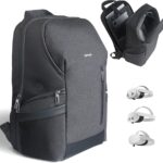 Syntech XR Headset Backpack Compatible with Oculus/Meta Quest 3S/Quest 3/2, Made for Meta, Carrying Case for Gaming Headset with Elite Battery Strap and Accessories, 20L Travel Bag for Daily Use