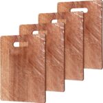 Vesici 18 Pack Bamboo/Wood Cutting Board with Handles Bulk Plain Blanks Laser Engraving Chopping Board for Customized Engraving Gifts Crafts Christmas Keepsakes(Walnut,12”x9”)