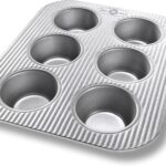 USA Pan Nonstick Toaster Oven 6 Cup Muffin Pan, Aluminized Steel