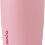 Owala SmoothSip Slider Insulated Stainless Steel Coffee Tumbler, Reusable Iced Coffee Cup, Hot Coffee Travel Mug, BPA Free 12 oz, Pink (Pucker Up) | SmoothSip, Slider, Insulated, Reusable, Iced Coffee Cup