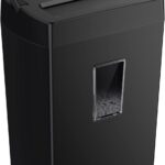 Bonsaii 12-Sheet Cross Cut Paper Shredder, 5.5 Gal Home Office Heavy Duty Shredder for Paper, Credit Card, Mail, Staples, with Transparent Window, High Security Level P-4 (C275-A)