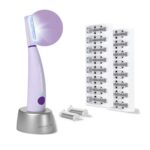 Michael Todd Beauty Sonicsmooth Pro+ Dermaplane Razor for Women Face + Eyebrow Trimmer Dermaplaning System w/LED Light Peach Fuzz Remover -16 Dermaplaning Blades & 2 Microsmooth Exfoliation Tips