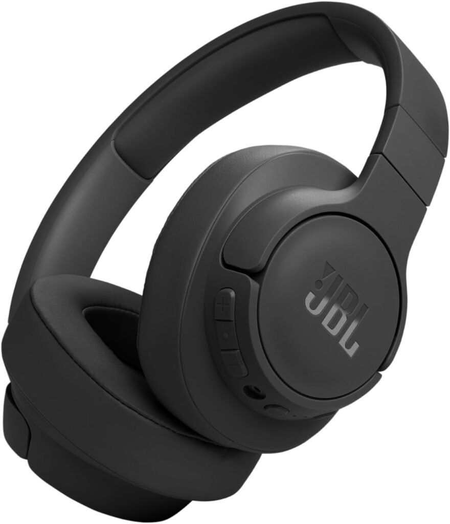 JBL Tune 770NC – Adaptive Noise Cancelling with Smart Ambient Wireless Over-Ear Headphones, Bluetooth 5.3, Up to 70H Battery Life with Speed Charge, Lightweight, Comfortable & Foldable Design (Black)