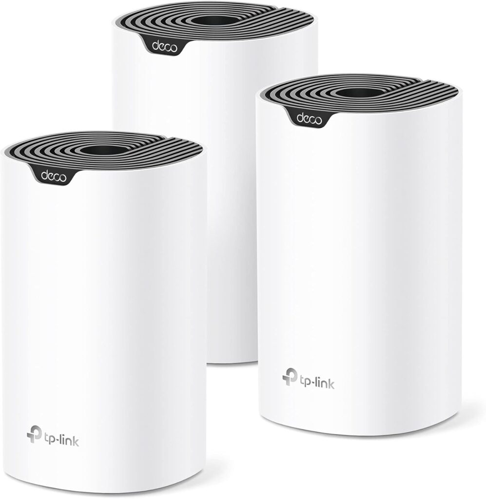 TP-Link Deco S4 Mesh AC1900 WiFi System – Up to 5,500 Sq.ft. Coverage, Replaces WiFi Router and Extender, Gigabit Ports, Works with Alexa, Deco S4(3-Pack)