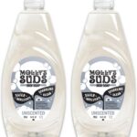Molly’s Suds Liquid Dish Soap | Clean, Simple Ingredients | Extra Scrubbing Power | Unscented, 24 oz – 2 Pack