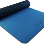 TONE Fitness Yoga Mat 1/4″ Thick Non Slip Exercise & Pilates Mat for Home Workouts with Carrying Strap | Multiple Options