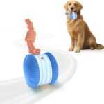 PJC Interactive Dog Toy – Automatic Electric Rolling Ball with Rope, Motion-Activated Play, Random Movement, Rechargeable, Ideal for Boredom Relief for All Dog Sizes