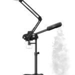 TASALON 2-in-1 Professional Facial Steamer, Hot Ozone Face Steamer for Facial with 5X Magnifying Lamp, Esthetician Steamer for Salon Beauty and Spa Shop, Skin Care Equipment with New Upgrade Wheels