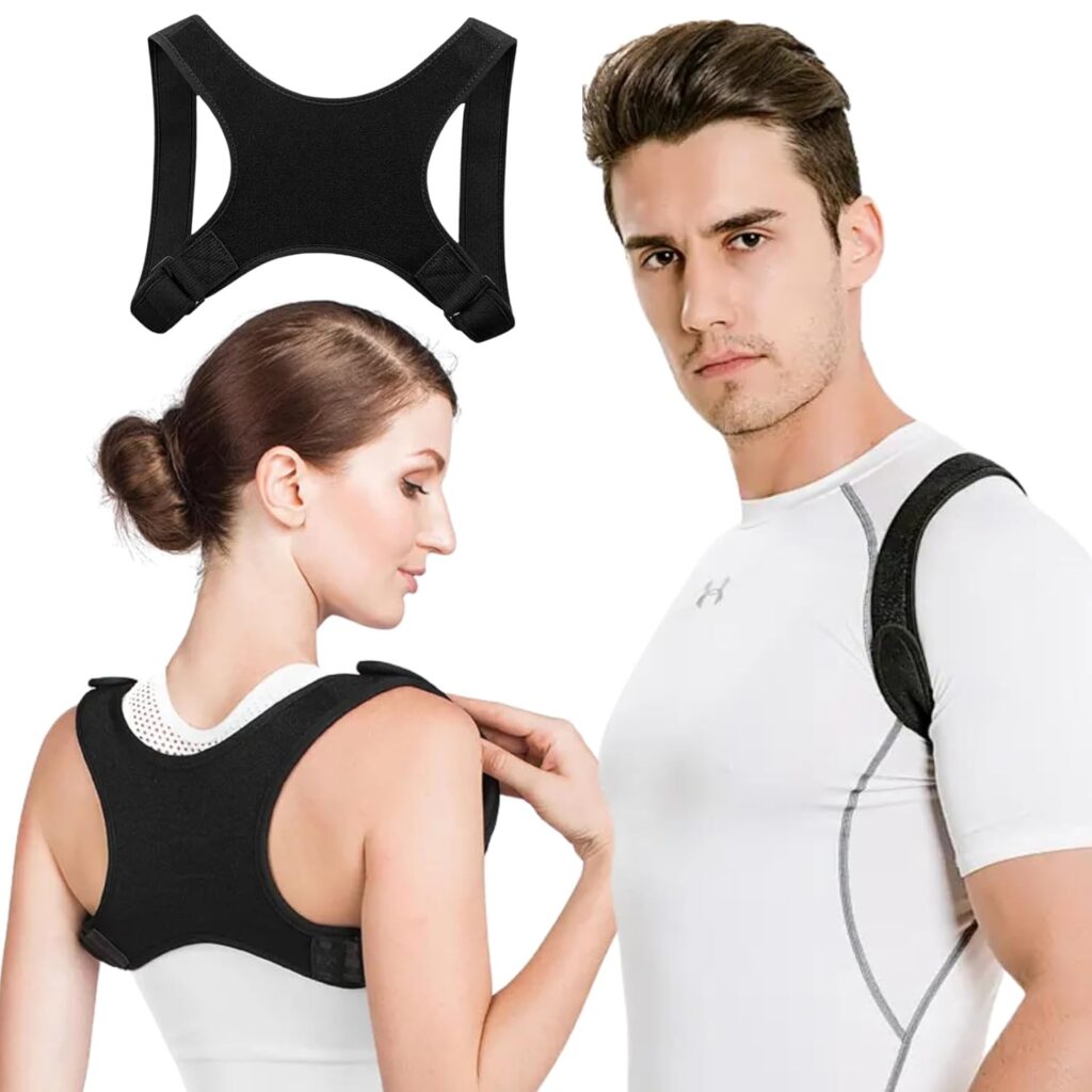 Posture Corrector for Men, Comfortable Straightener Posture Corrector, Breathable Back Brace for Men Lower Back, Back Support Brace, Spine, Shoulder and Neck Pain Relief