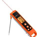 ThermoPro TP420 2-in-1 Instant Read Thermometer for Cooking, Infrared Thermometer Cooking Thermometer with Meat Probe, Non-Contact Laser Meat Thermometer for Griddle Grill Pizza Oven HVAC Pool