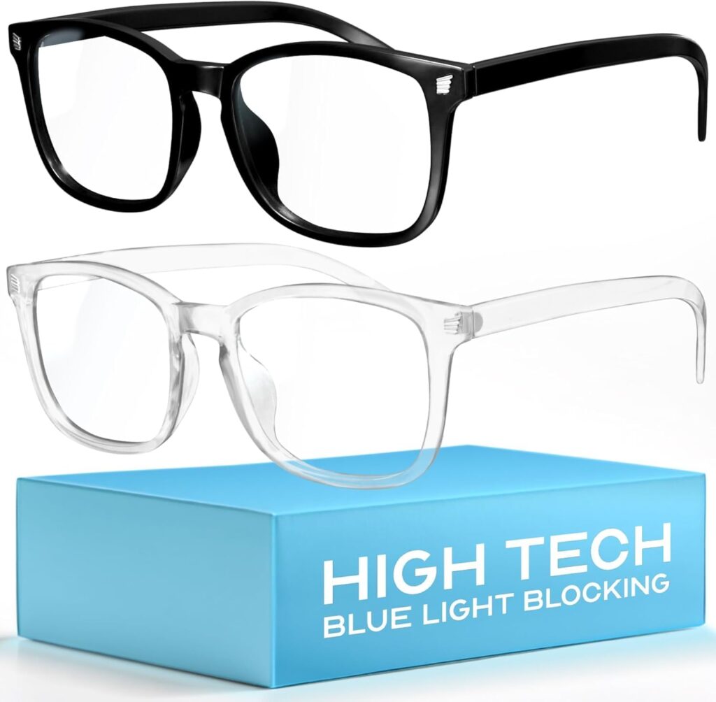 livho High Tech Blue Light Glasses – Advanced Blue Light Blocking Computer Glasses – Screen Fatigue & UV Protection
