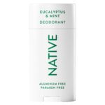 Native Deodorant | Natural Deodorant for Men, Aluminum Free with Baking Soda, Coconut Oil and Shea Butter | Eucalyptus & Mint