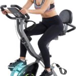 Foldable Exercise Bike Stationary Bikes for Home, 5 IN 1 Indoor Workout Bike, Cycling Bike with 16-Level Quiet Magnetic Resistance, 6.6 LBS Flywheel and 300LBS Capacity, 2026 Designed 817 X-bike