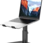 BESIGN LSX6N Laptop Stand, Ergonomic Adjustable Notebook Riser Holder, Computer Stand Compatible with Air, Pro, Dell, HP, Lenovo More 10-15.6″ Laptops, Black