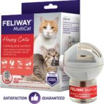 FELIWAY MultiCat 30 Day Cat Calming Plug In Pheromone Diffuser Starter Kit, 48ml – Helps Reduce Conflicts and Signs of Tension in Multi-Cat Households