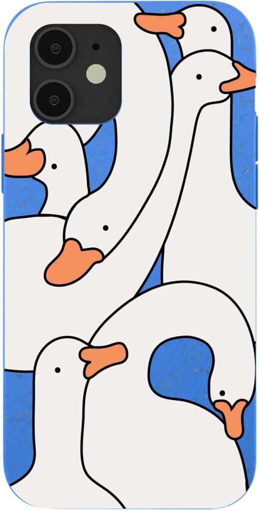 Pela | Phone Case Compatible with iPhone 12 / iPhone 12 Pro | Limited Edition | Supports Wireless Charging | Cute Eco Friendly | Silly Goose