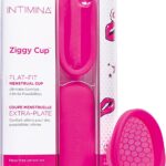 Intimina Ziggy Cup – Extra-Thin Reusable Menstrual Cup with Flat-fit Design