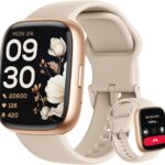 Smart Watch, Alexa Built-in, Answer/Make Calls 44mm Smartwatch Women Men, 1.83″ Sports Watch IP68 Waterproof, Heart Rate SpO2 Sleep Stress Monitor, Step Counter Watch for Android & iOS Phone