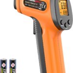 ThermoPro TP30 Infrared Thermometer Gun, Laser Thermometer for Cooking, Pizza Oven, Griddle, Engine, HVAC, Laser Temperature Gun with Adjustable Emissivity & Max Measure -58°F ~1022°F (Not for Human)