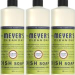 MRS. MEYER’S CLEAN DAY Liquid Dish Soap, Lemon Verbena, 16 fl. oz – Pack of 3