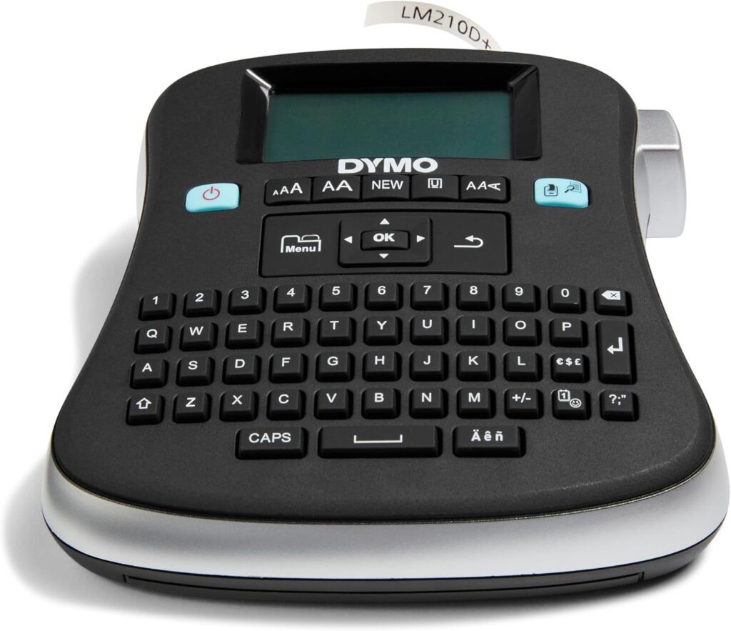 DYMO Desktop Label Maker | LabelManager 210D All-Purpose Portable Label Maker, Easy-to-Use, One-Touch Smart Keys, QWERTY Keyboard, Large Display, For Home & Office Organization